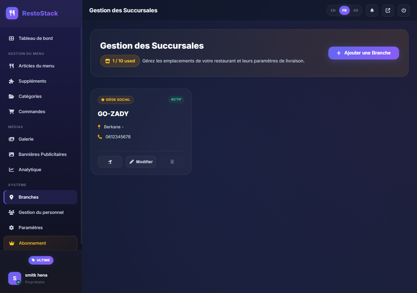 التحكم المركزي في الفروع